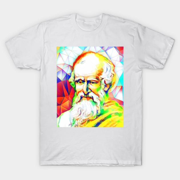 Archimedes Colourful Portrait | Archimedes Artwork 11 T-Shirt by JustLit